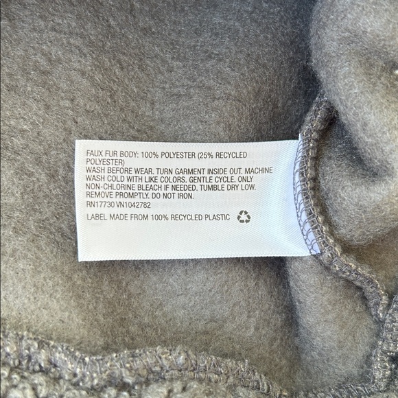 Wild Fable Sherpa Anorak Quarter Zip Pullover Hoodie Cozy Cabin Top Gray XS NWT - Picture 7 of 11